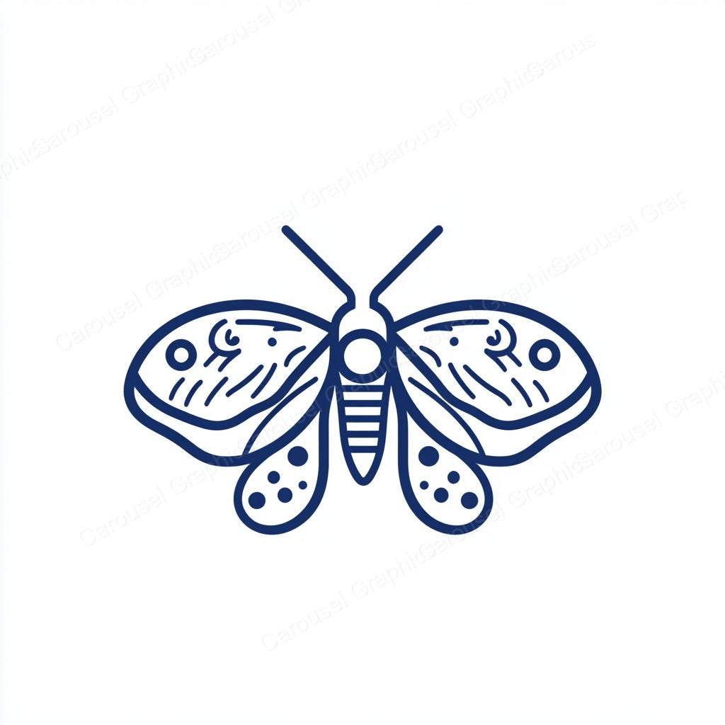 Moth Vector Graphic preview
