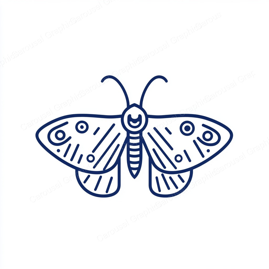 Moth Vector Graphic preview