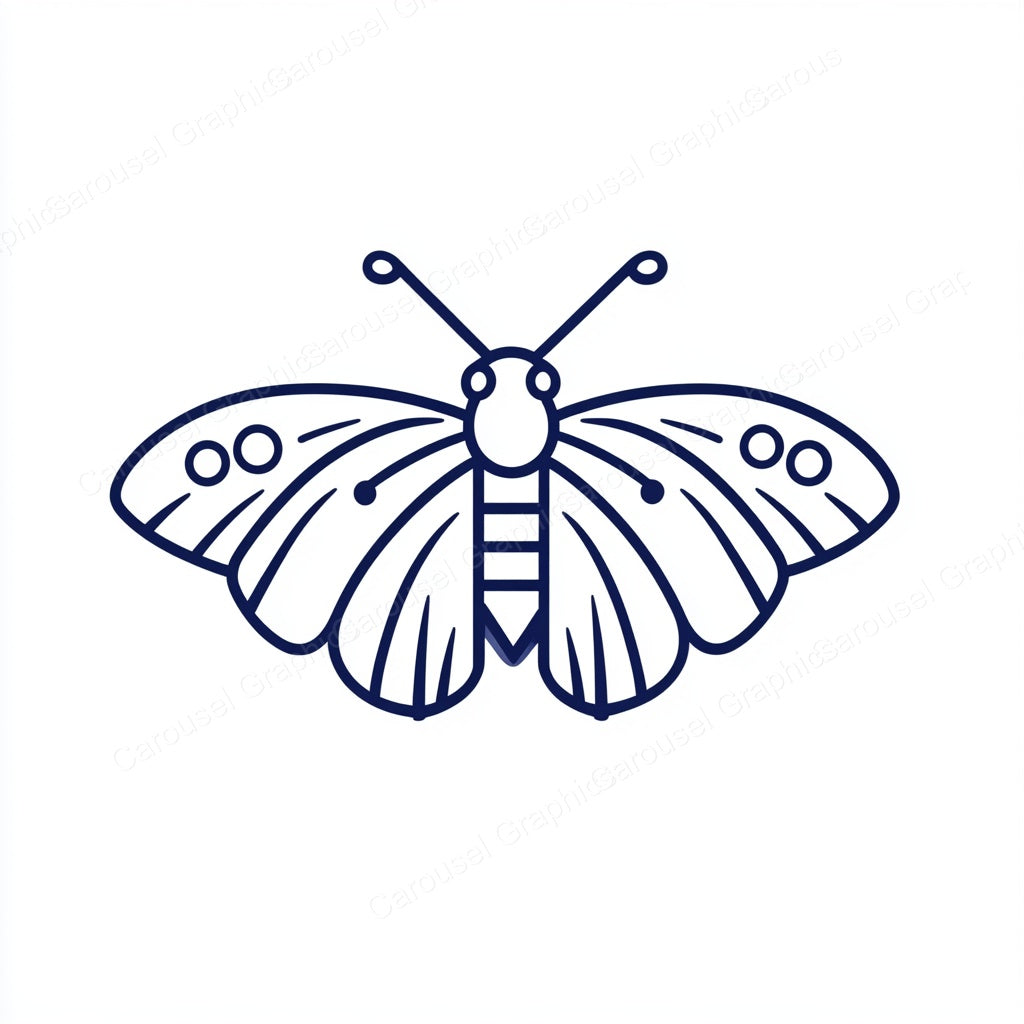 Moth Vector Graphic preview