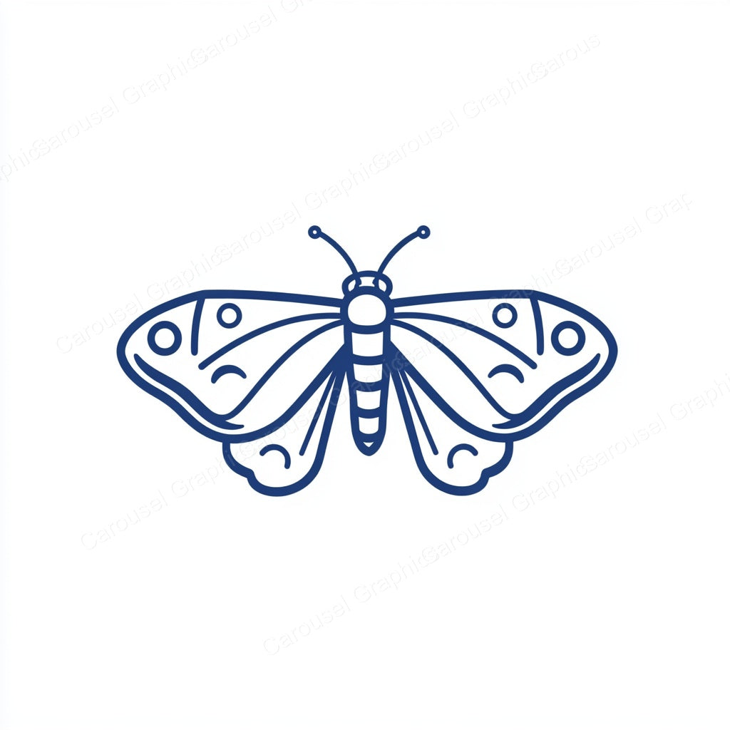Moth Vector Graphic preview