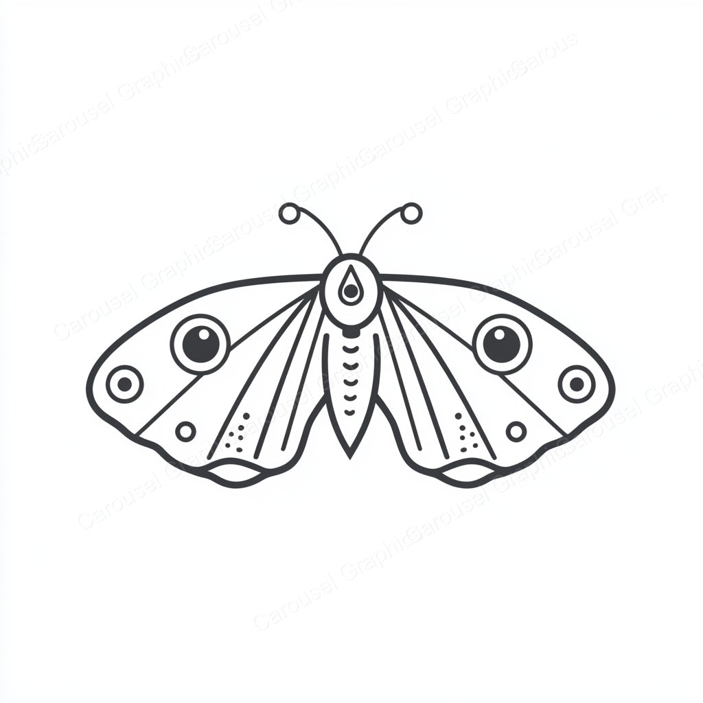 Moth Vector Graphic preview