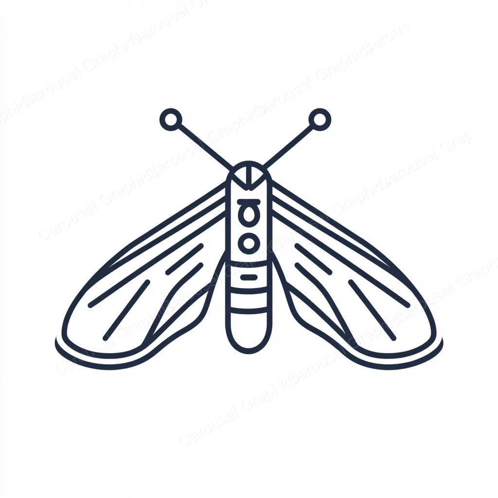 Moth Vector Graphic preview