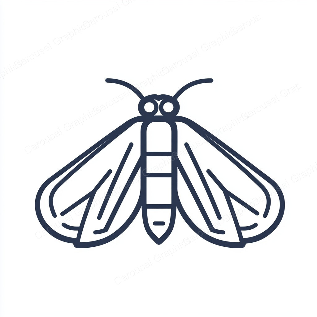 Moth Vector Graphic preview