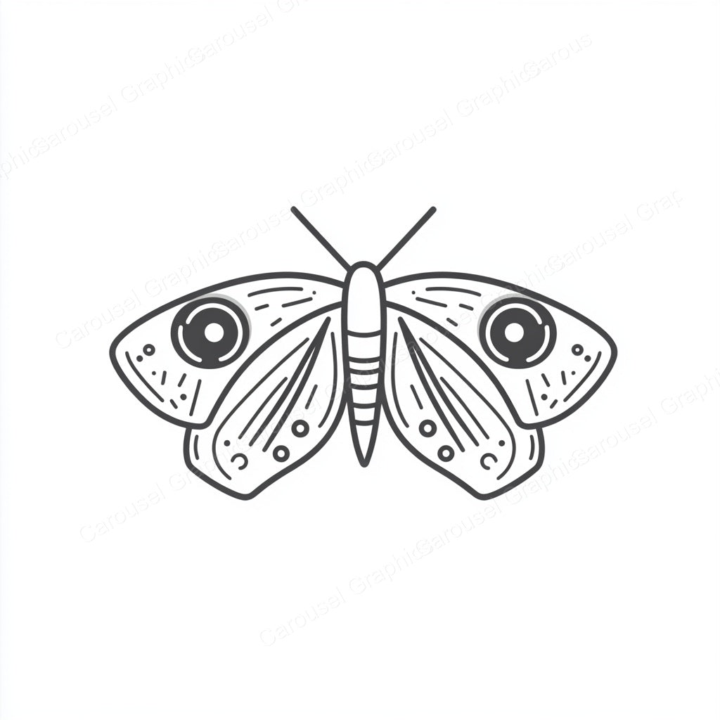 Moth Vector Graphic preview