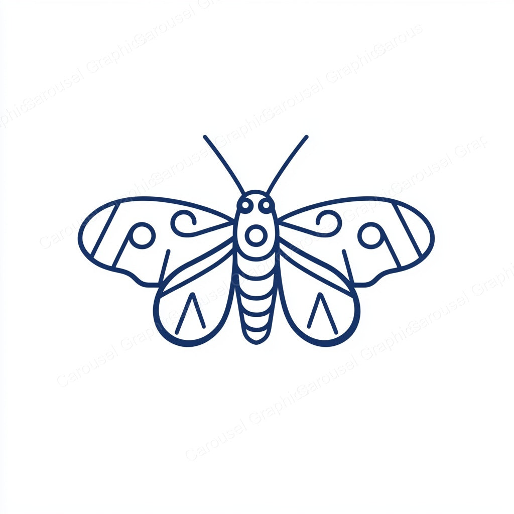 Moth Vector Graphic preview