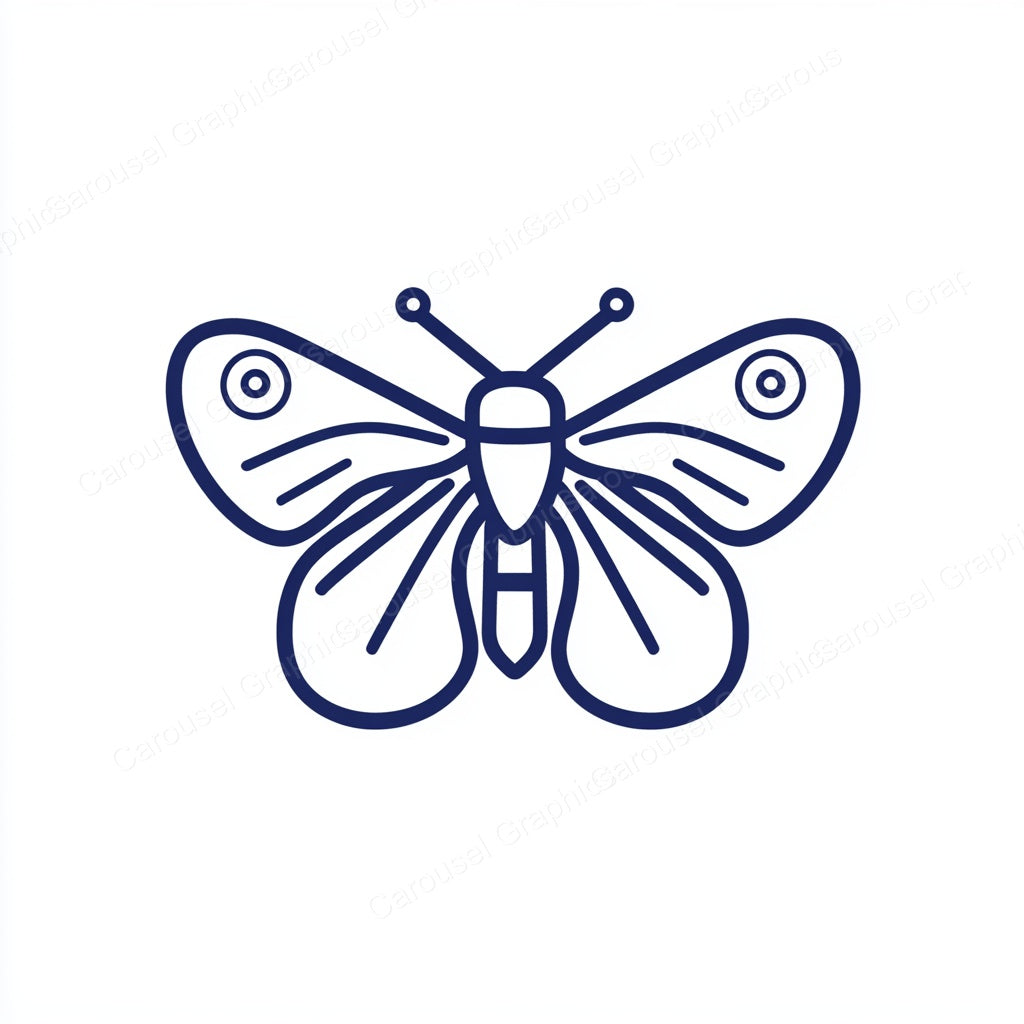 Moth Vector Graphic preview