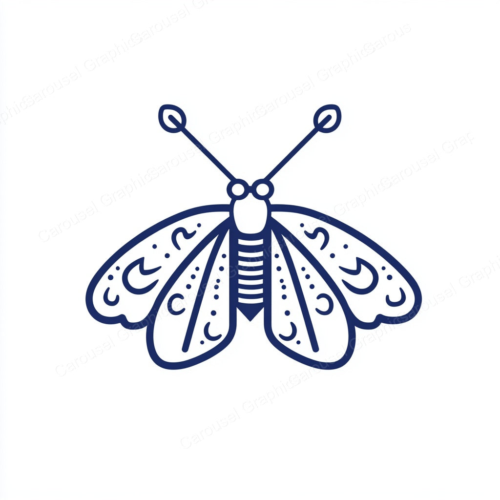 Moth Vector Graphic preview