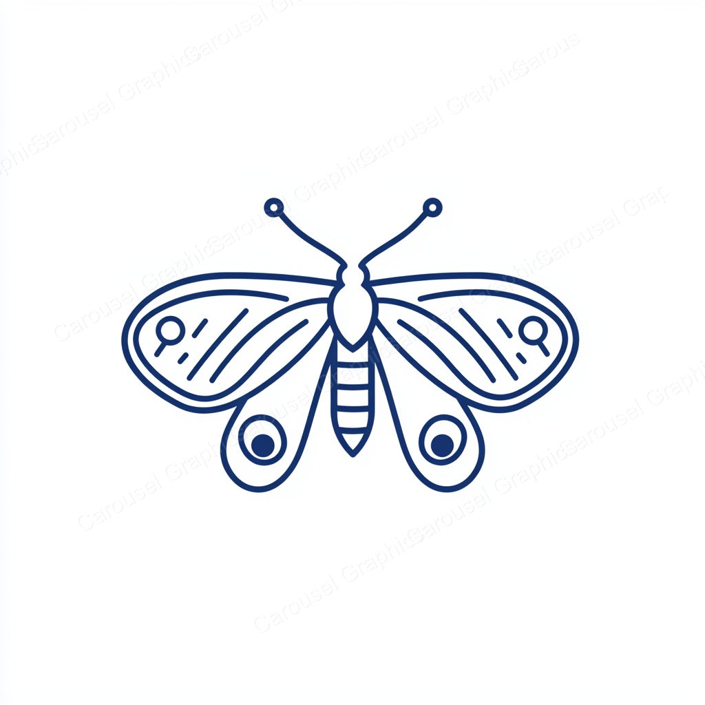 Moth Vector Graphic preview