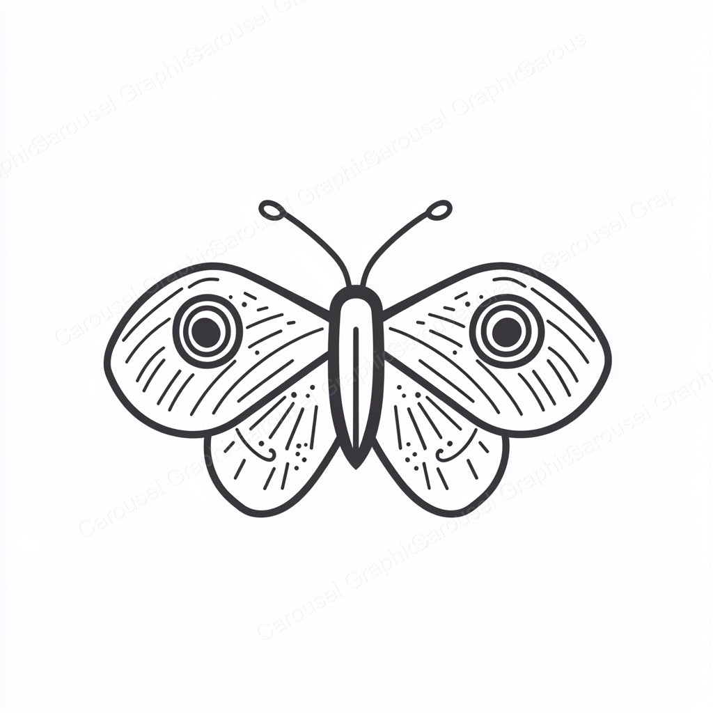 Moth Vector Graphic preview