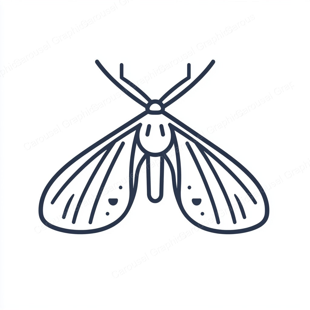 Moth Vector Graphic preview