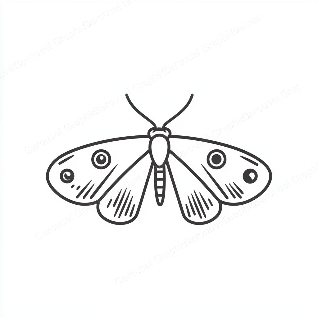Moth Vector Graphic preview