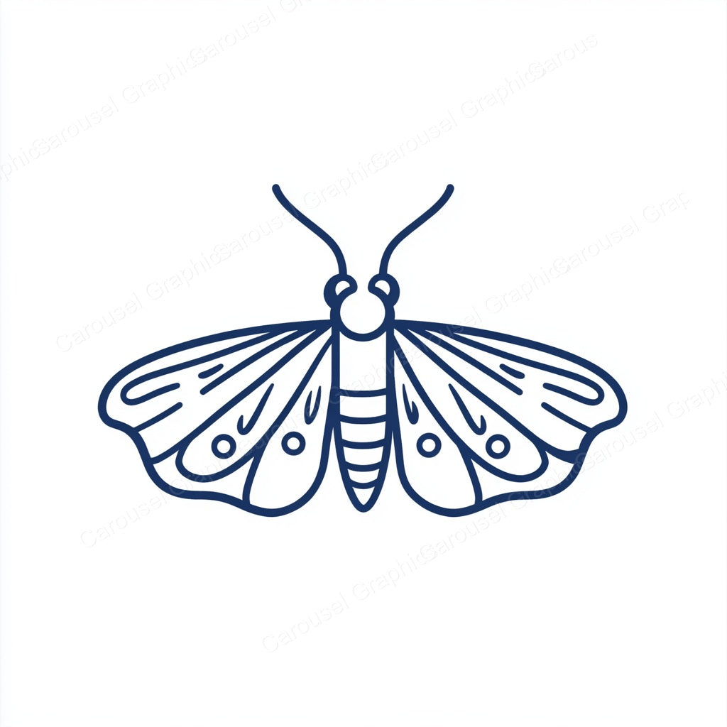 Moth Vector Graphic preview