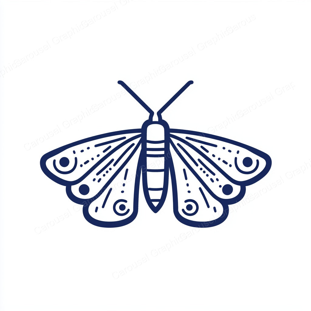 Moth Vector Graphic preview