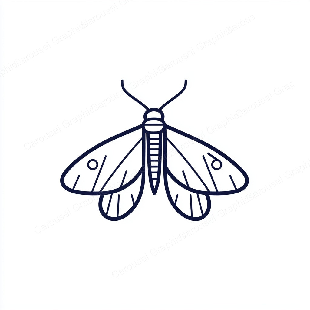 Moth Vector Graphic preview