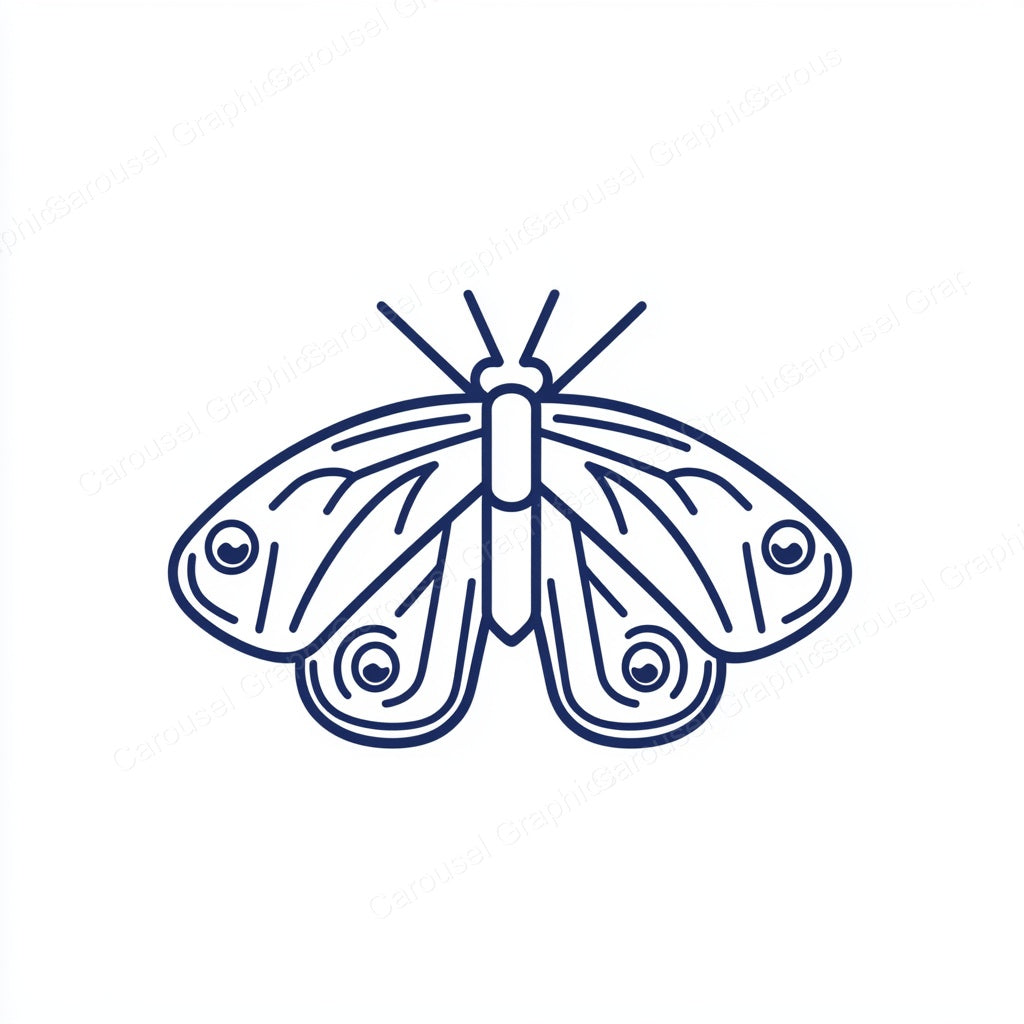 Moth Vector Graphic preview