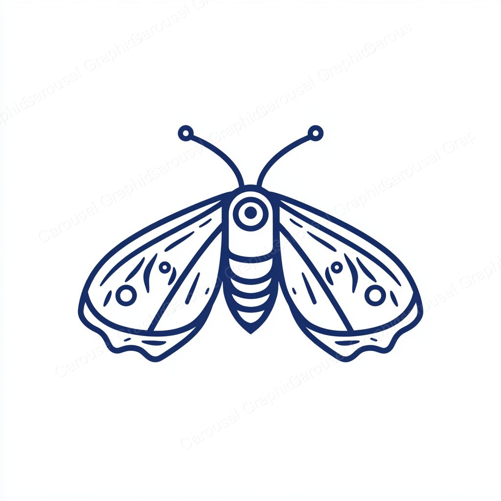 Moth Vector Graphic preview