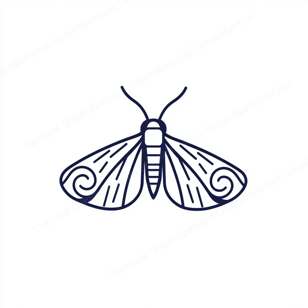 Moth Vector Graphic preview
