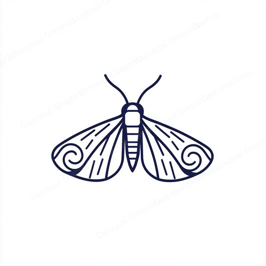 Moth Vector Graphic preview