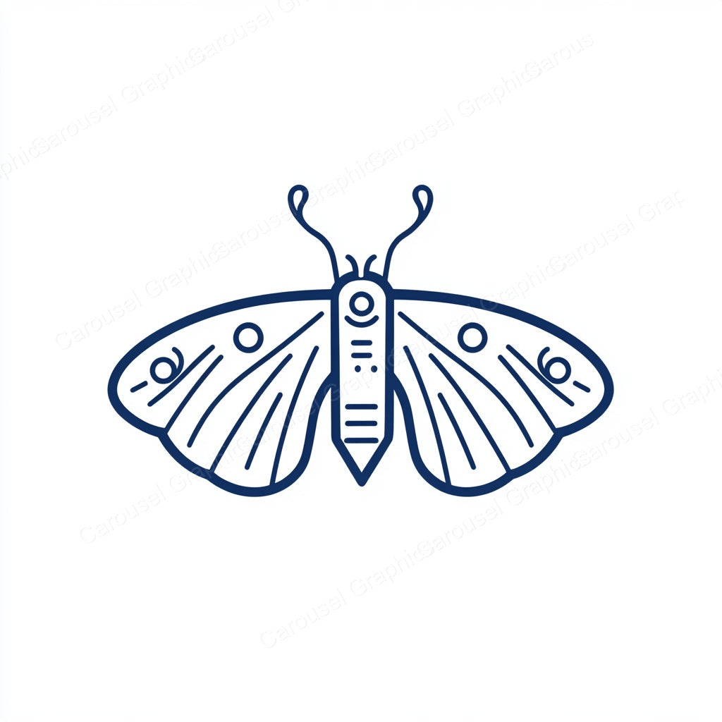 Moth Vector Graphic preview