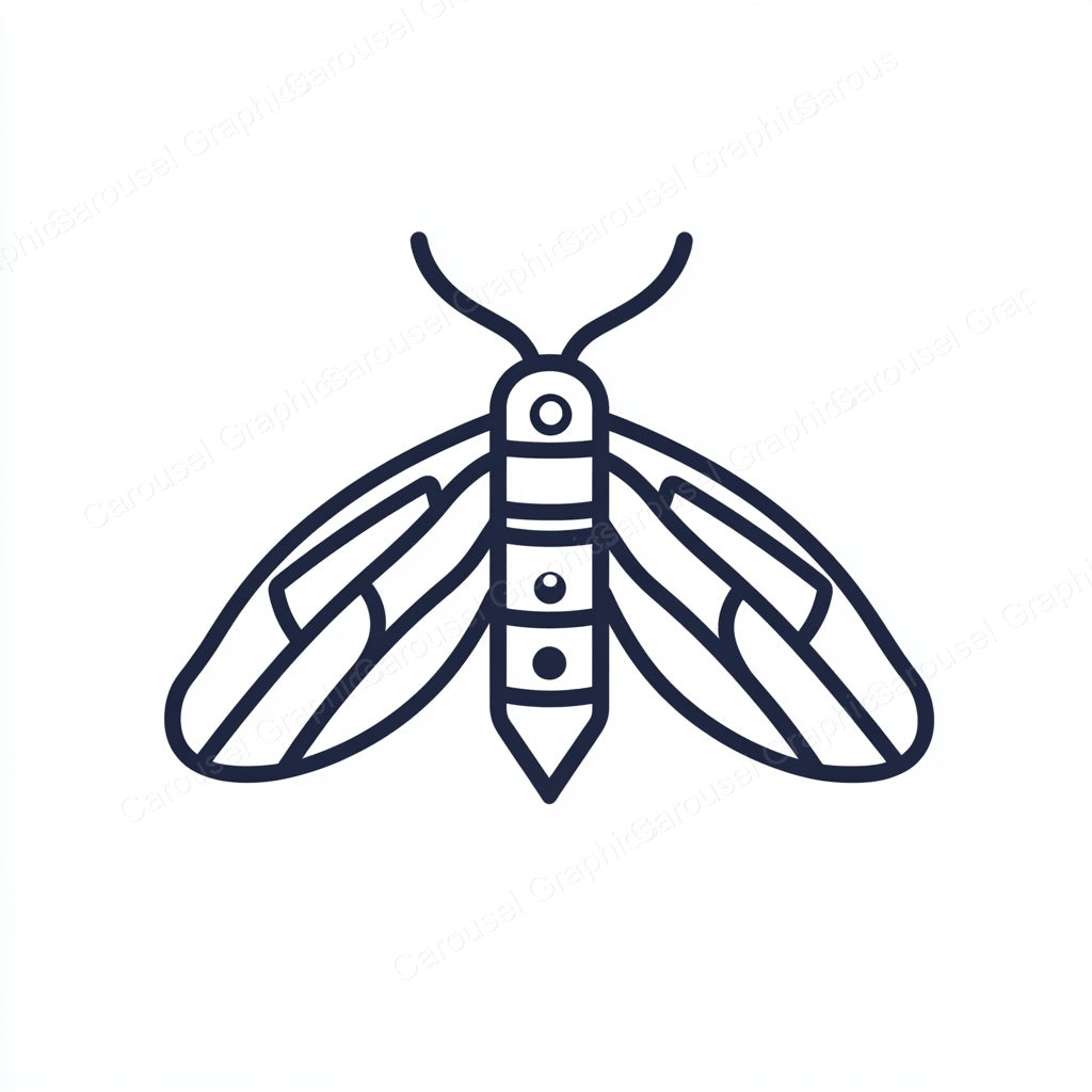 Moth Vector Graphic preview