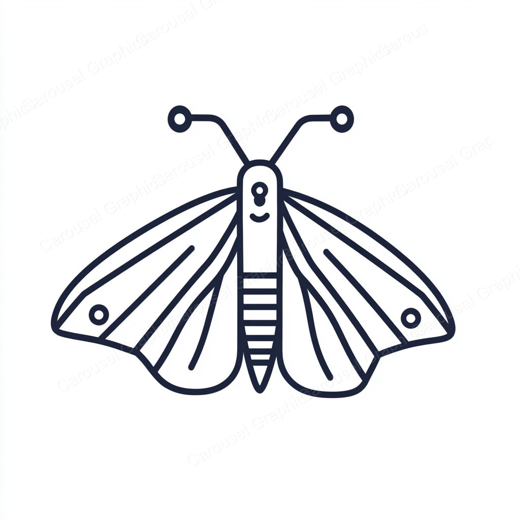 Moth Vector Graphic preview