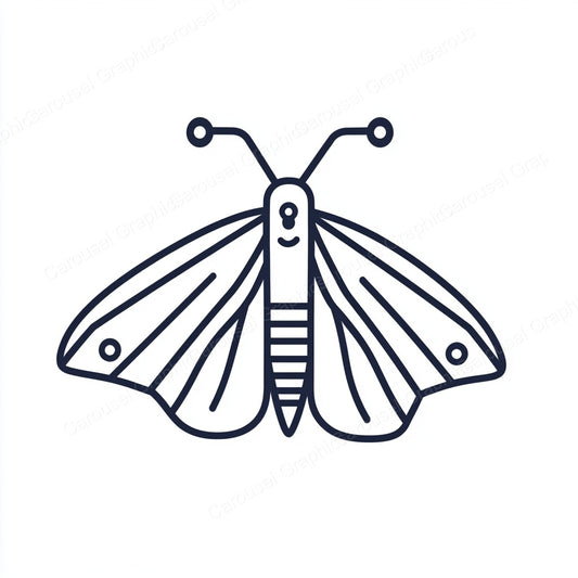 Moth Vector Graphic preview