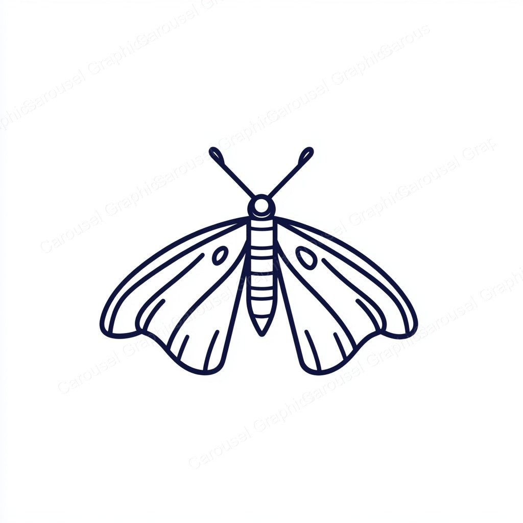 Moth Vector Graphic preview