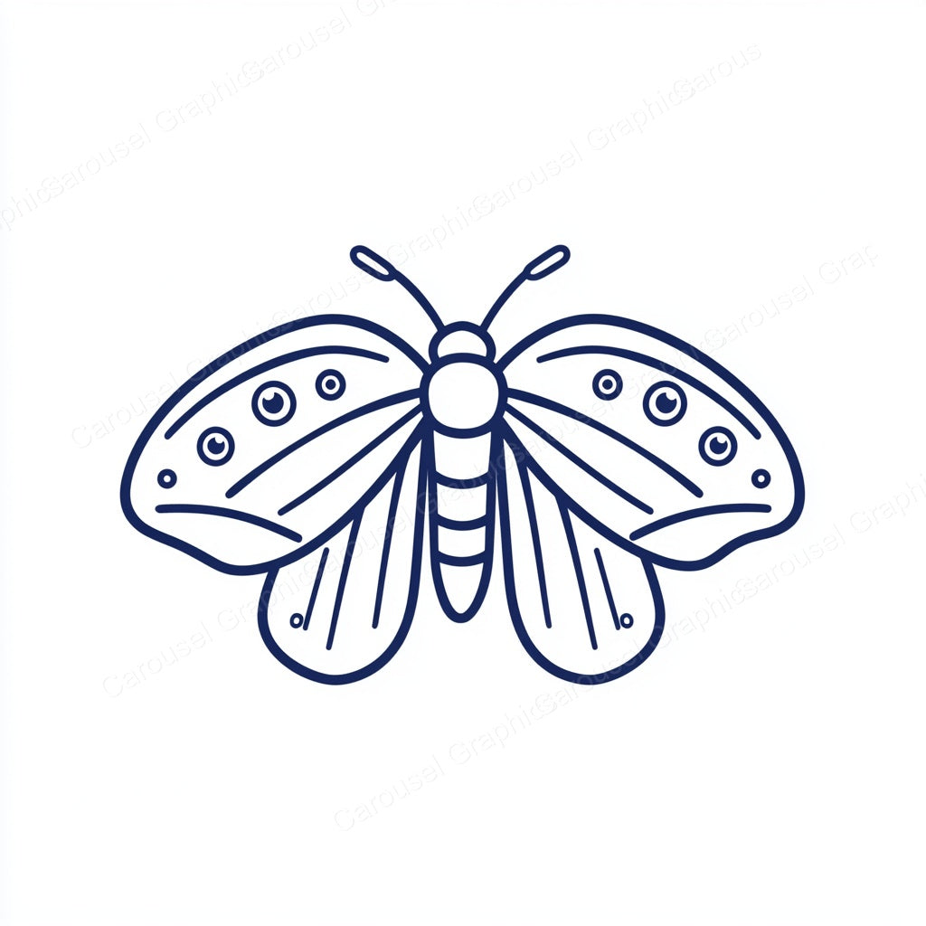 Moth Vector Graphic preview