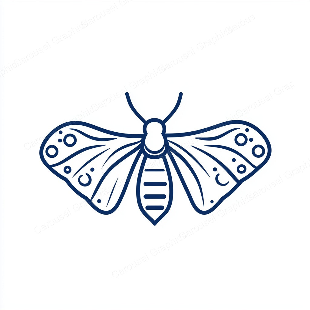 Moth Vector Graphic preview