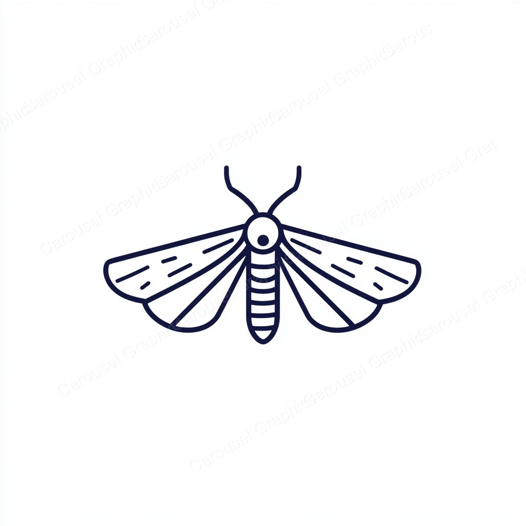Moth Vector Graphic preview