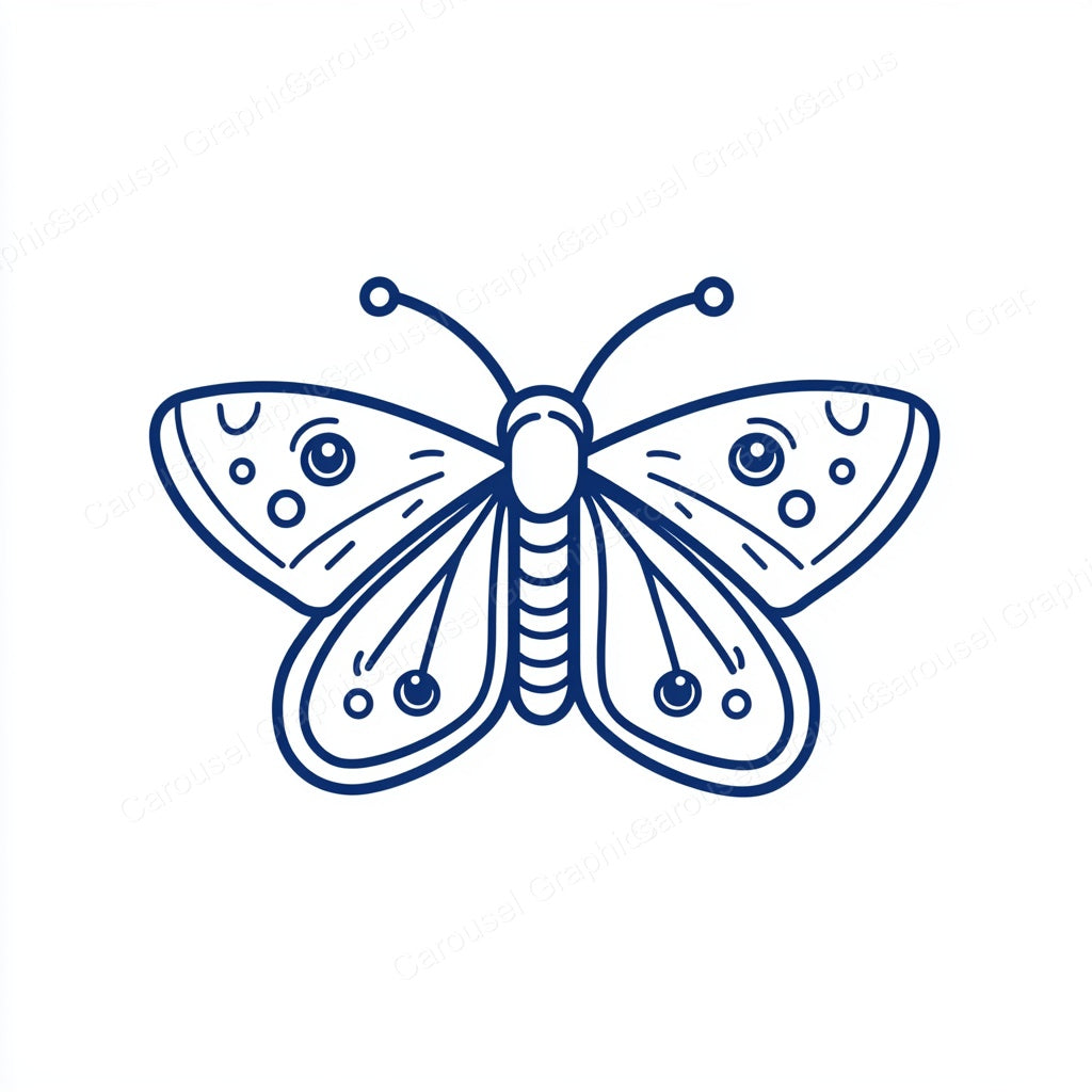 Moth Vector Graphic preview