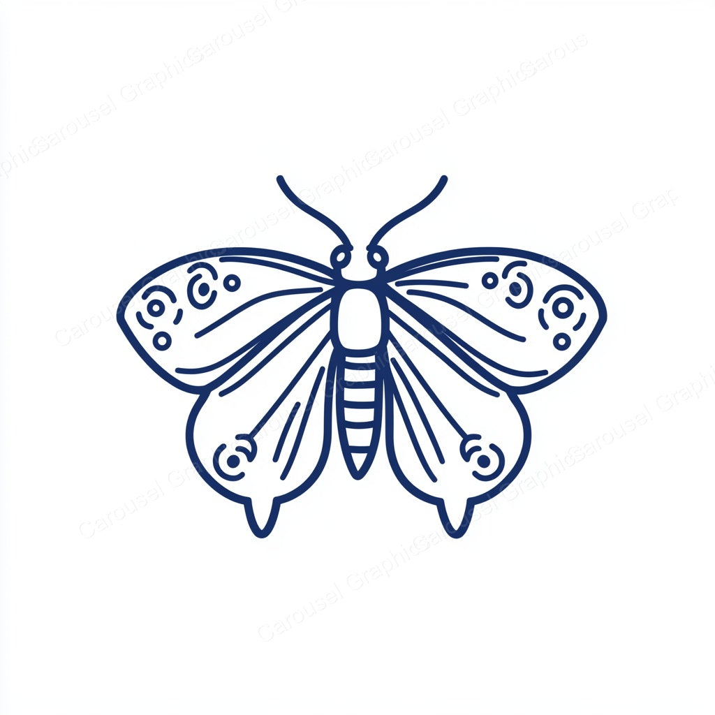 Moth Vector Graphic preview