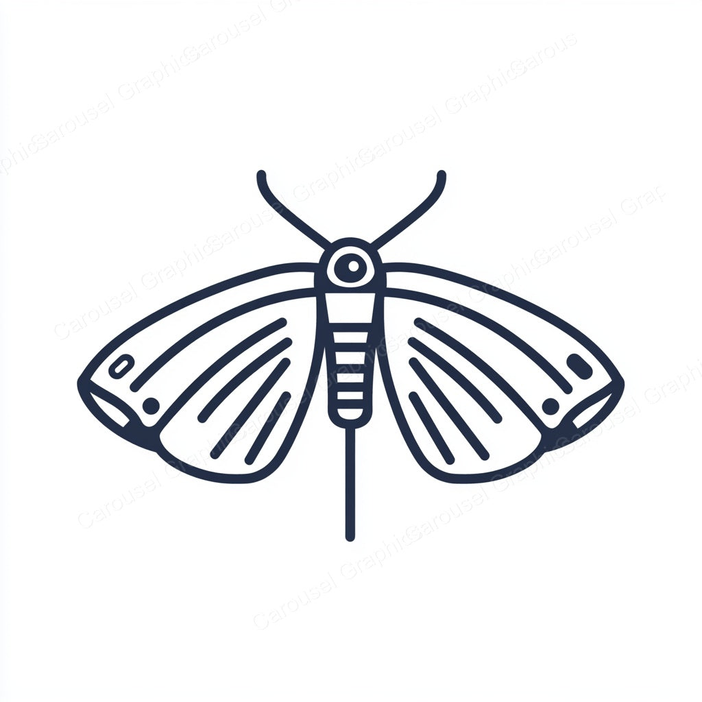 Moth Vector Graphic preview
