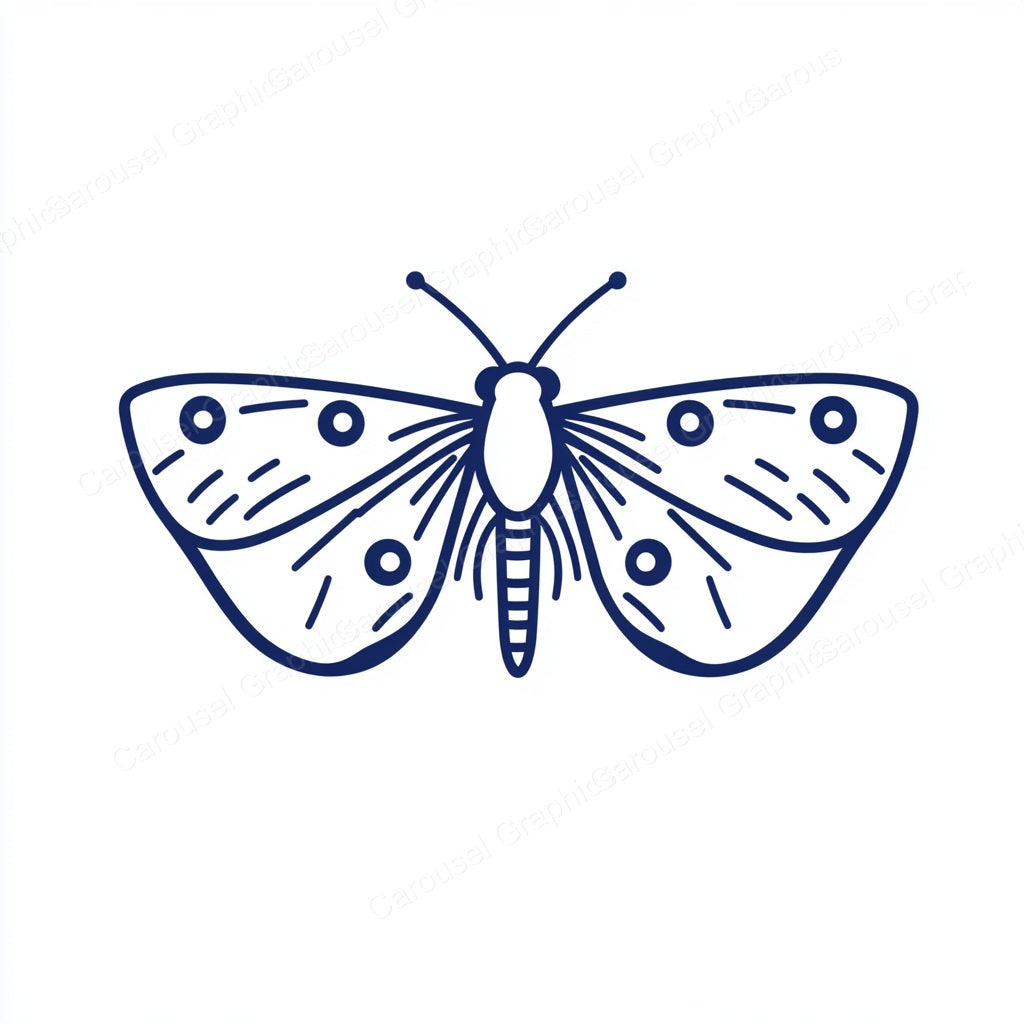 Moth Vector Graphic preview