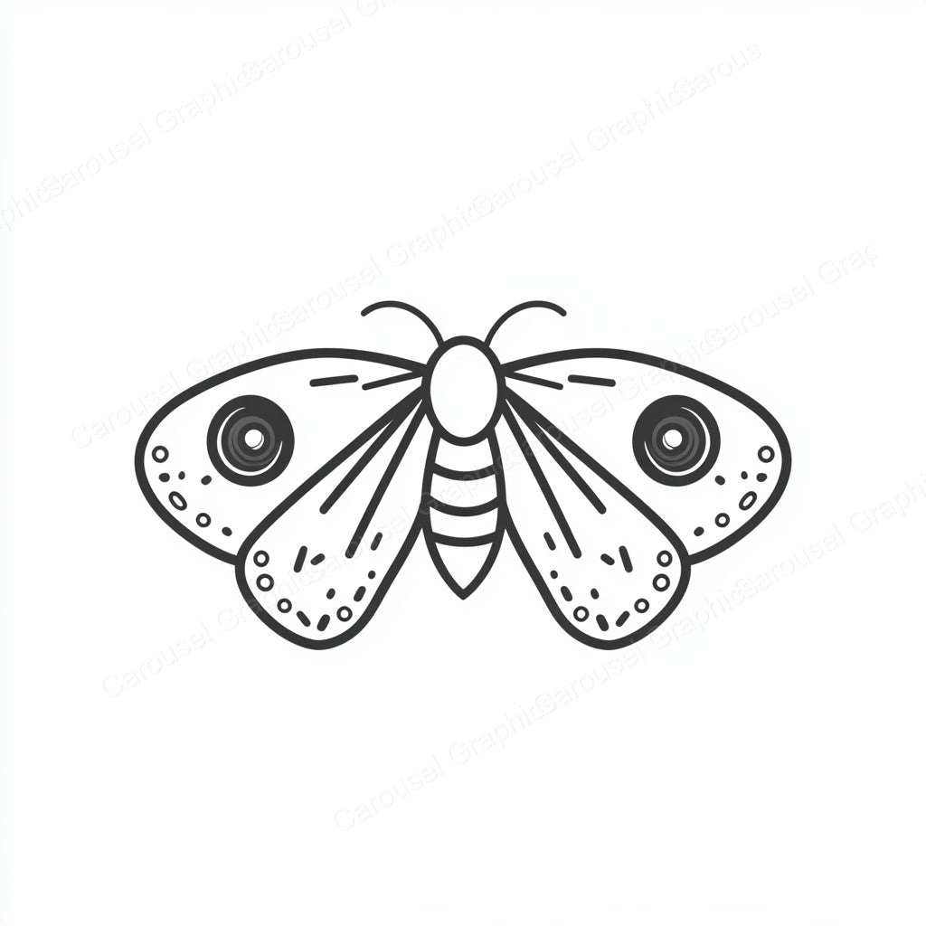 Moth Vector Graphic preview