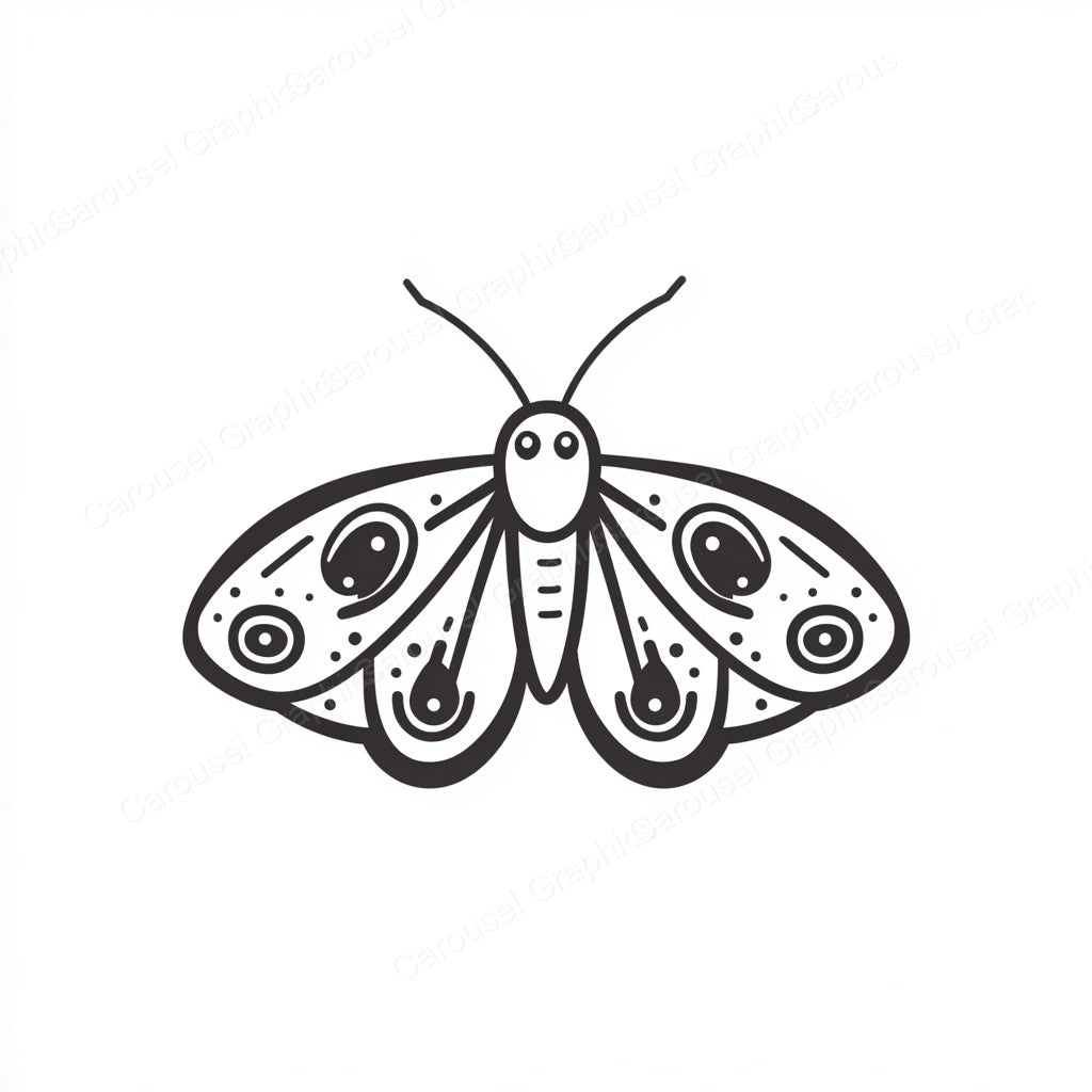 Moth Vector Graphic preview