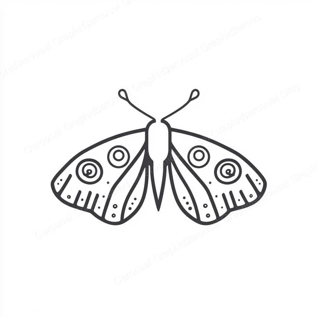 Moth Vector Graphic preview