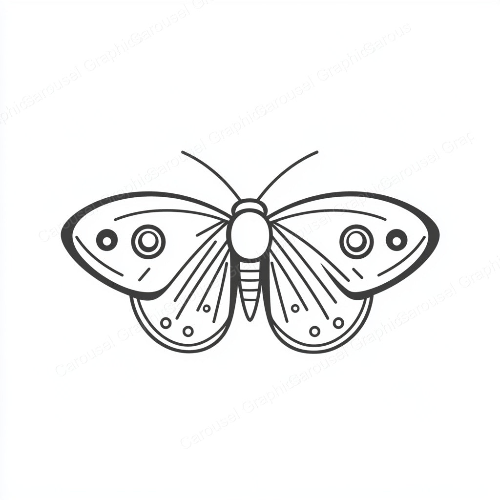 Moth Vector Graphic preview