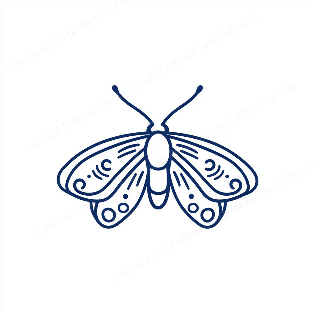 Moth Vector Graphic preview