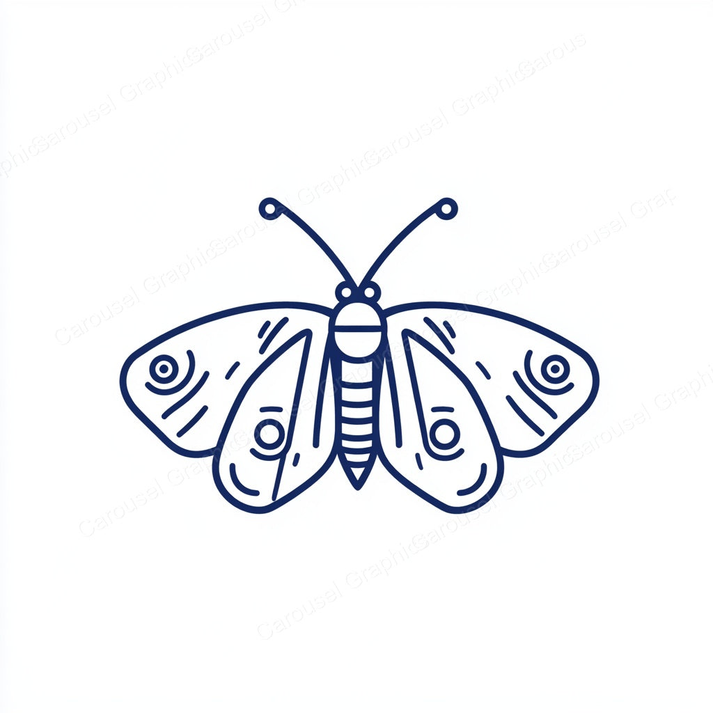 Moth Vector Graphic preview