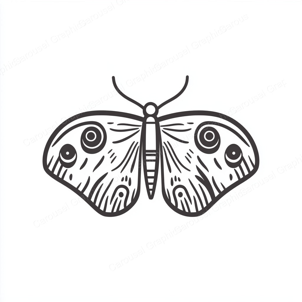 Moth Vector Graphic preview