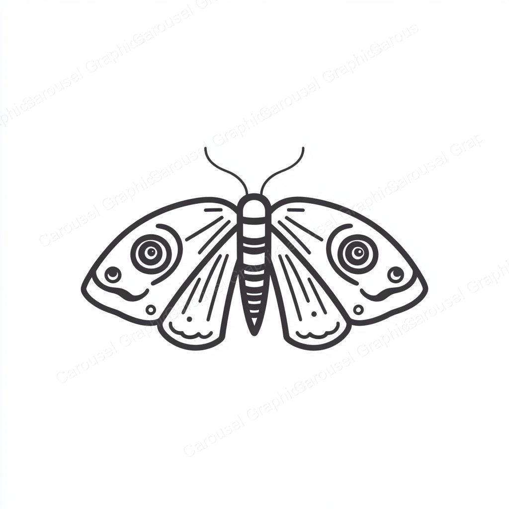 Moth Vector Graphic preview
