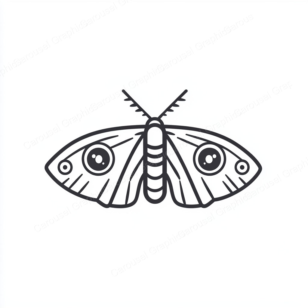 Moth Vector Graphic preview