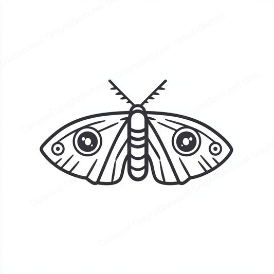 Moth Vector Graphic preview