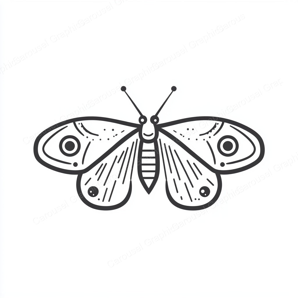 Moth Vector Graphic preview