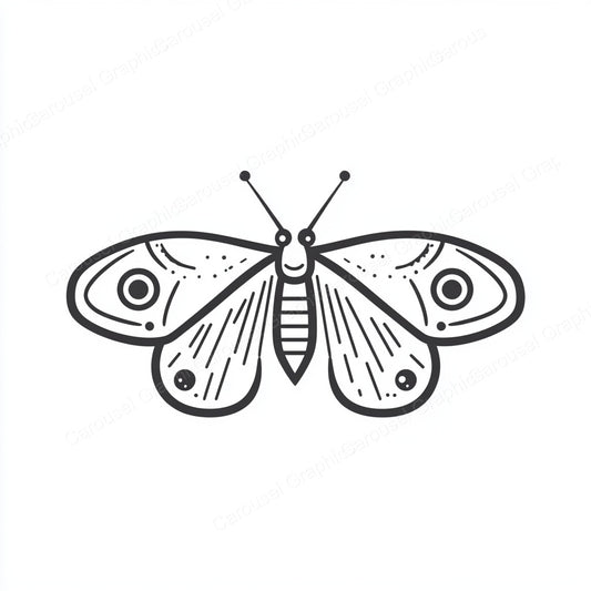 Moth Vector Graphic preview