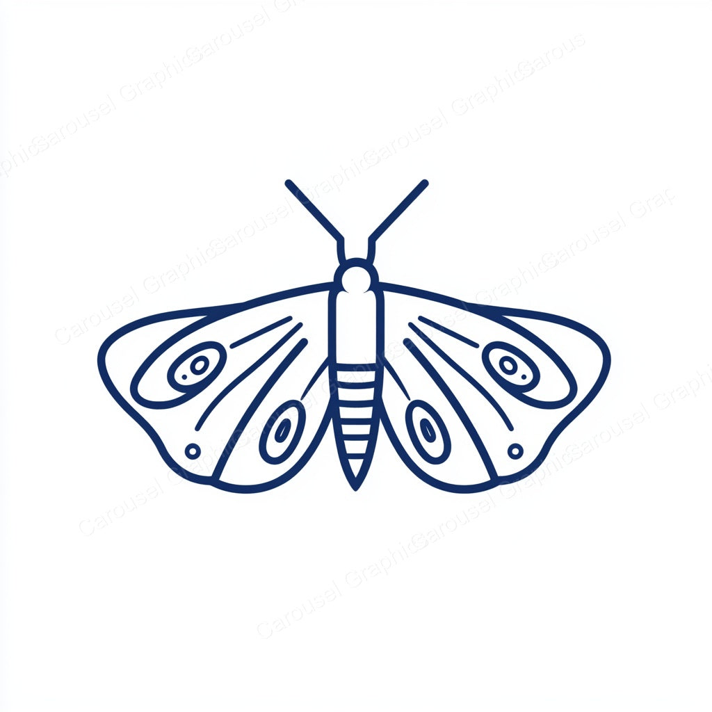 Moth Vector Graphic preview