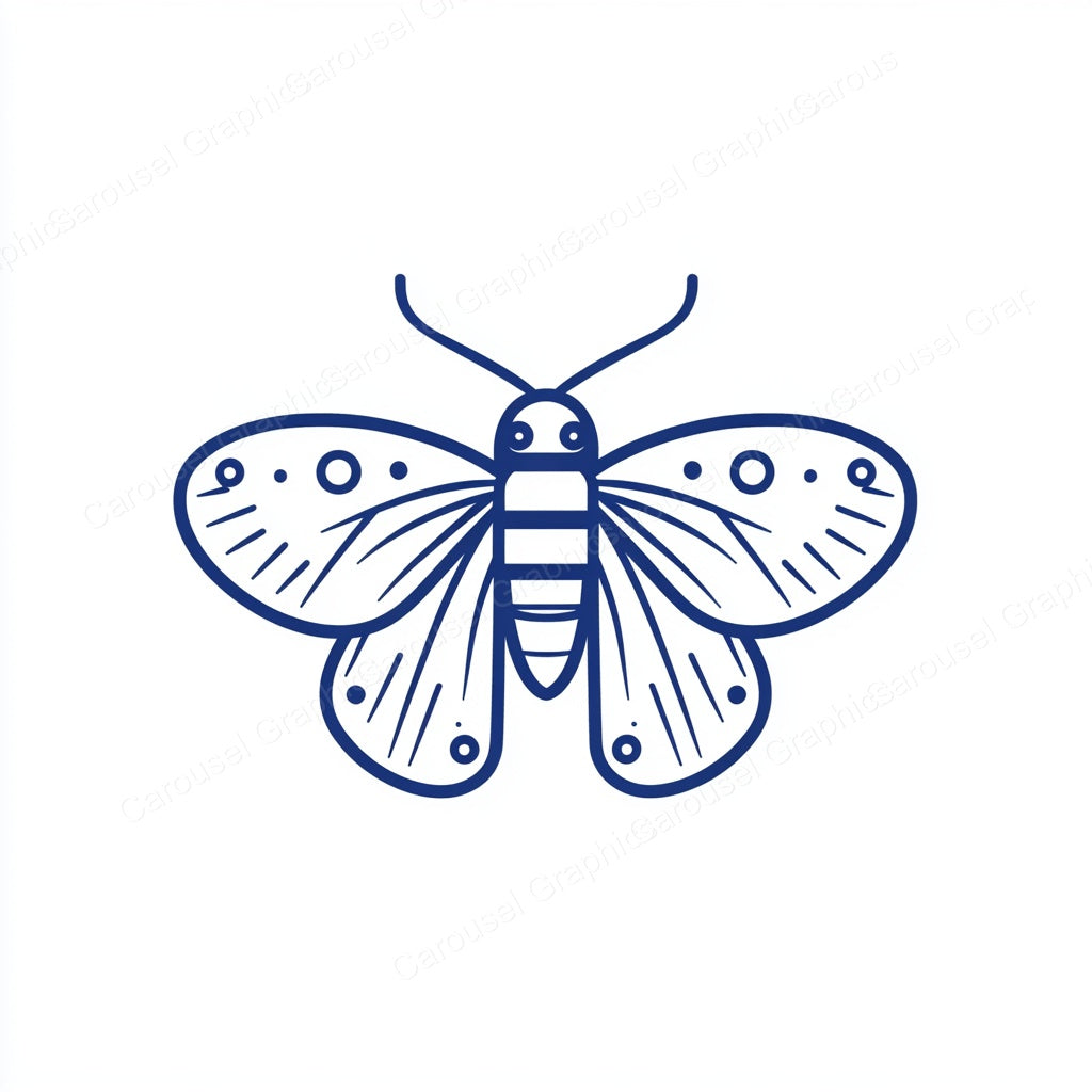 Moth Vector Graphic preview