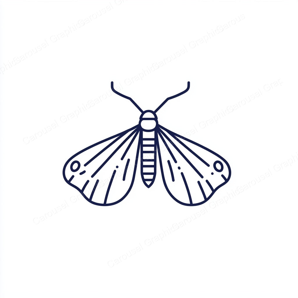 Moth Vector Graphic preview