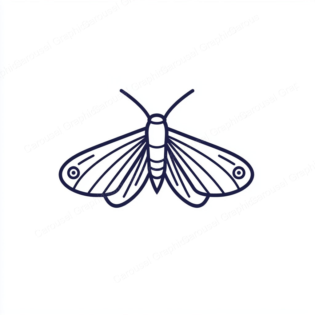 Moth Vector Graphic preview